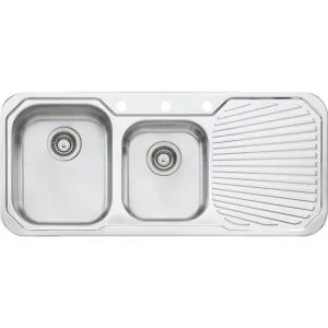 Oliveri Petite 1 and 3/4 Bowl Right Hand Drainer Topmount Sink PE311 by null, a Kitchen Sinks for sale on Style Sourcebook