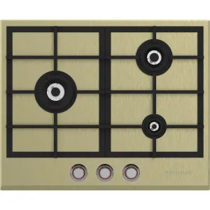 Spezialist 64cm Stainless Steel Plate Brass Surface LP Gas Cooktop S30643SPBBRLPG by null, a Cooktops for sale on Style Sourcebook