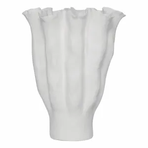 Dahlia Vase Large 33x42cm in White by OZ Design, a Vases & Jars for sale on Style Sourcebook