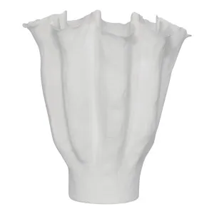 Dahlia Vase Small 28x31cm in White by OZ Design, a Vases & Jars for sale on Style Sourcebook