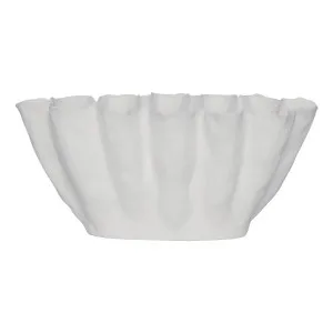 Dahlia Bowl 40x18cm in White by OZ Design, a Decorative Plates & Bowls for sale on Style Sourcebook