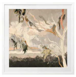 Evening Gum Leaves Framed Print in 84 x 84cm by OZ Design, a Prints for sale on Style Sourcebook