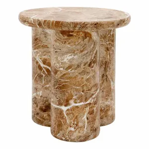 Reeve Side Table 40x45cm in Brown by OZ Design, a Side Table for sale on Style Sourcebook