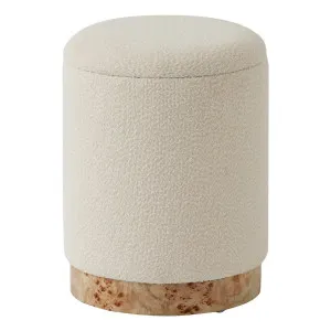 Grafton Ottoman in Boucle White by OZ Design, a Ottomans for sale on Style Sourcebook
