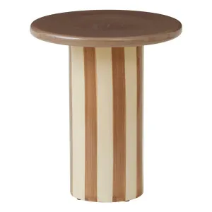 Rayas Side Table 40.5x45.5cm in Tan by OZ Design, a Side Table for sale on Style Sourcebook