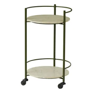 Loren Bar Cart 45x75cm in Green by OZ Design, a Sideboards, Buffets & Trolleys for sale on Style Sourcebook