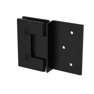 Boston Wall to Glass Hinge with 180 Degree Type Mounting Plate - Matte Black by Estelle, a Bathroom Fixtures for sale on Style Sourcebook