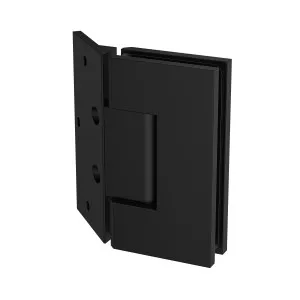 Boston Heavy Duty LARGE Wall to Glass Hinges with 135 Degree Type Mounting Plate- Matte Black by Estelle, a Bathroom Fixtures for sale on Style Sourcebook