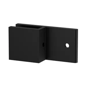 Boston Wall to Glass 180 Degree Clamp with Leg Matte Black by Estelle, a Bathroom Fixtures for sale on Style Sourcebook