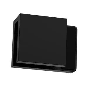 Boston Left Hand Glass to Glass 180 Degree Doorstop Matte Black by Estelle, a Bathroom Fixtures for sale on Style Sourcebook