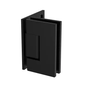 Boston Heavy Duty Wall to Glass Hinge with XL Type L Mounting Plate - Matte Black by Estelle, a Bathroom Fixtures for sale on Style Sourcebook
