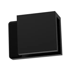 Boston Right Hand Glass to Glass 180 Degree Doorstop Matte Black by Estelle, a Bathroom Fixtures for sale on Style Sourcebook