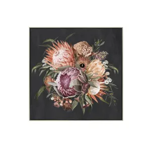 Floral Majesty Wall Art Canvas 100cm x 100cm by Luxe Mirrors, a Artwork & Wall Decor for sale on Style Sourcebook