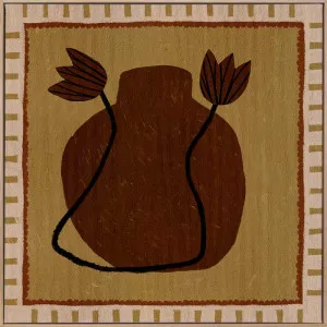 Out of Vase Blooms II Brown Canvas Art Print by Urban Road, a Prints for sale on Style Sourcebook