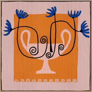 Out of Vase Blooms XII Orange Canvas Art Print by Urban Road, a Prints for sale on Style Sourcebook