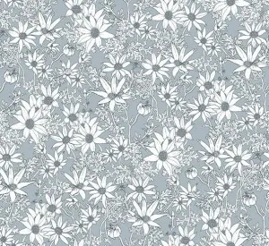Flannel Flowers Sky Blue Wallpaper by Urban Road, a Wallpaper for sale on Style Sourcebook