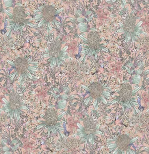 Banksia and Myrtle Peachy Wallpaper by Urban Road, a Wallpaper for sale on Style Sourcebook