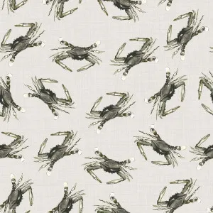 Crabwalk Cove Seaweed Green Wallpaper by Urban Road, a Wallpaper for sale on Style Sourcebook