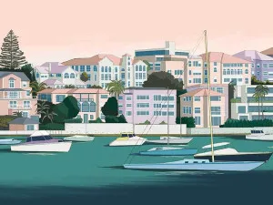 Yacht Club Wallpaper by Urban Road, a Wallpaper for sale on Style Sourcebook