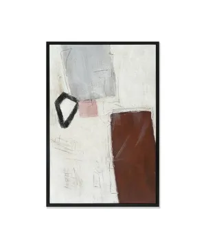 Hand-Painted Shades of Silence Wall Art Canvas 125cm x 95cm by Luxe Mirrors, a Artwork & Wall Decor for sale on Style Sourcebook