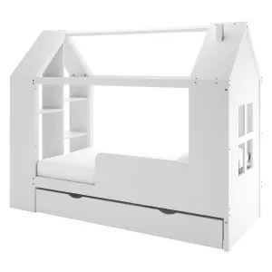 Haron Single Cubby House Bed Storage in White by Luxo Furniture, a Kids Beds & Bunks for sale on Style Sourcebook