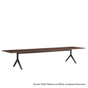De La Espada Overton Table in Oak Timber with Aluminium Base 395VKA by De La Espada, a Dining Tables for sale on Style Sourcebook