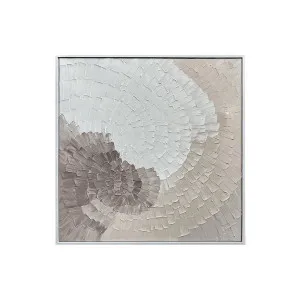 Zendaya Canvas 3D Wall Art 105 x 105cm in White by Luxo Home Decor, a Artwork & Wall Decor for sale on Style Sourcebook