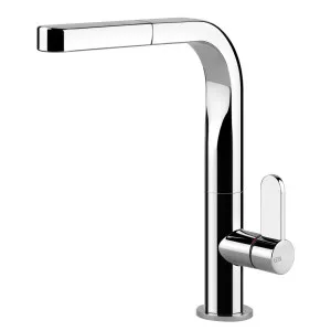 Gessi Helium Right Angle Square Pull Out Spray Tap Chrome 17316-031 by Gessi, a Kitchen Taps & Mixers for sale on Style Sourcebook