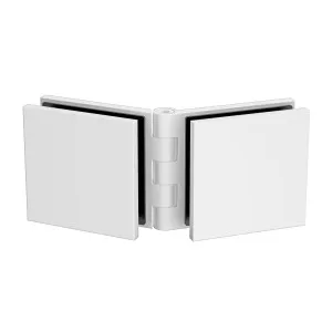 Adjustable Angle Glass to Glass Bracket with 50mm Cover Plate - White by Estelle, a Bathroom Fixtures for sale on Style Sourcebook