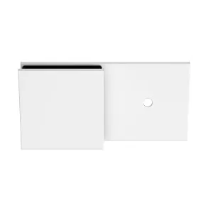 Boston Wall to Glass 180 degree Inline Bracket White by Estelle, a Bathroom Fixtures for sale on Style Sourcebook