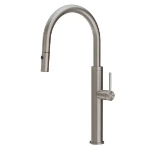 Gessi 316 Smooth Gooseneck Pull Out Spray Mixer Tap Stainless Steel 60022-239 by Gessi, a Kitchen Taps & Mixers for sale on Style Sourcebook
