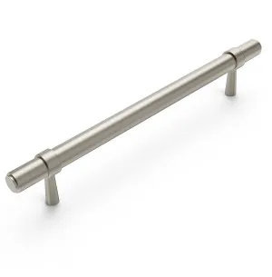Astor - 160/210mm Brushed Nickel Handle (160mm Hole to Hole ; 210mm Total Length) by Otti Australia, a Cabinet Hardware for sale on Style Sourcebook