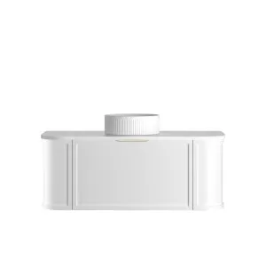 Hampshire 1200mm Satin White Wall Hung Curve Vanity with Cloudy Carrara Top by Otti Australia, a Vanities for sale on Style Sourcebook