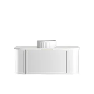 Hampshire 1200mm Satin White Wall Hung Curve Vanity with Matte White Top by Otti Australia, a Vanities for sale on Style Sourcebook
