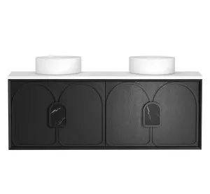 Laguna Mk II 1500mm Black Oak Wall Hung Vanity with Matte White Top by Otti Australia, a Vanities for sale on Style Sourcebook
