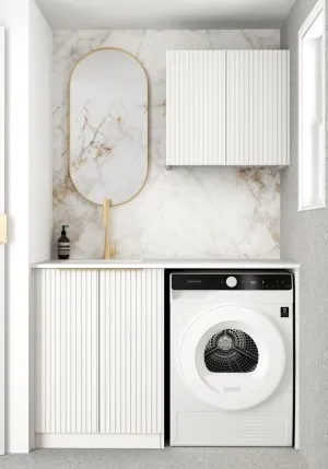 Laundry Kit 1305A Noosa White with Natural Carrara Marble Top by Otti Australia, a Cabinetry for sale on Style Sourcebook