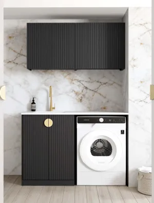 Laundry Kit 1305B Marlo Black with Pure White Top by Otti Australia, a Cabinetry for sale on Style Sourcebook