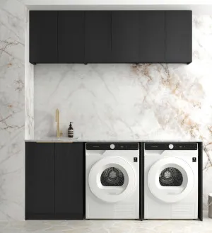 Laundry Kit 1960A Byron/Bondi Black Oak with Cloudy Carrara Top by Otti Australia, a Cabinetry for sale on Style Sourcebook