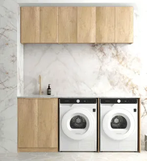 Laundry Kit 1960A Byron/Bondi Natural Oak with Pure White Top by Otti Australia, a Cabinetry for sale on Style Sourcebook