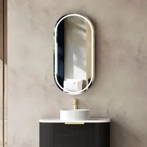 LED Noosa 900x450 Black Oak Shaving Cabinet - Premium Edition by Otti Australia, a Shaving Cabinets for sale on Style Sourcebook