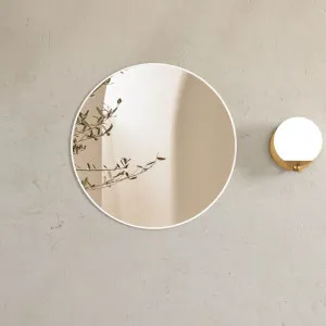 London 700mm White Metal Frame Mirror by Otti Australia, a Mirrors for sale on Style Sourcebook