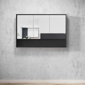 Marlo 1200x800 Matte Black Shaving Cabinet by Otti Australia, a Shaving Cabinets for sale on Style Sourcebook