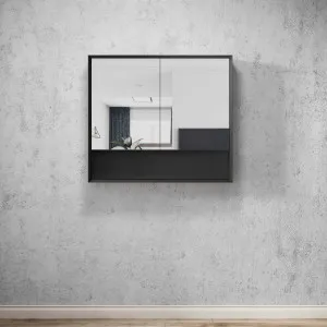 Marlo 900x800 Matte Black Shaving Cabinet by Otti Australia, a Shaving Cabinets for sale on Style Sourcebook