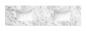 Natural Carrara Marble 1800x465x18 Top with Double Undermount Basins by Otti Australia, a Vanities for sale on Style Sourcebook
