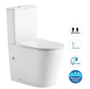 Radiant Toilet Suite Slim Seat Gloss White by Otti Australia, a Toilets & Bidets for sale on Style Sourcebook