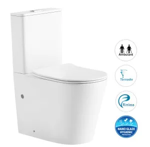 Radiant Toilet Suite Slim Seat Matte White by Otti Australia, a Toilets & Bidets for sale on Style Sourcebook