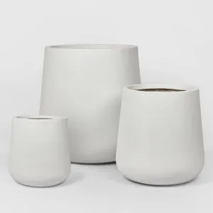 Quincy Planter Set of 3 White by Florabelle Living, a Plant Holders for sale on Style Sourcebook
