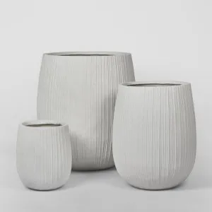 Baxter Planter Set of 3 White by Florabelle Living, a Plant Holders for sale on Style Sourcebook