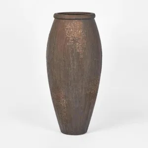Oyster Lava Planter LGE Brown by Florabelle Living, a Plant Holders for sale on Style Sourcebook