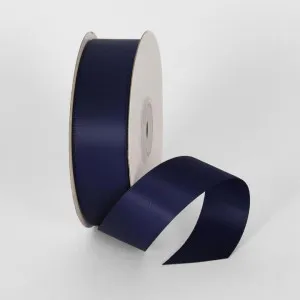 Navy 22.86m - 25mm Double Sided Satin Ribbon P508 by Florabelle Living, a Decorative Accessories for sale on Style Sourcebook